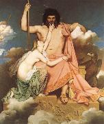 Jean-Auguste Dominique Ingres Thetis bonfaller Zeus painting